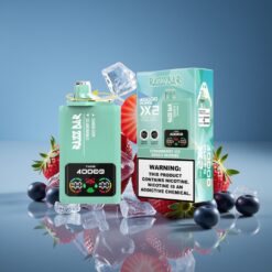 Razz Bar 40000 Puff Típusú Kijelzős Egyszerhasználatos E-Cigi Eper Jég - Vegyes Bogyó Hungary Wholesale