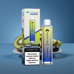 Hayati Pro Max 4000 Puffs 1400mAh Eldobható Vape Áfonya-Kiwi Hungary Wholesale