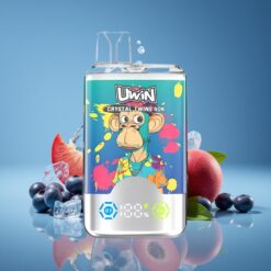 Uwin Crystal Twins 40000 Púff Rechargeable Két Íz Egyszerre Áfonya Jégen Nyári Barack Jégen Hungary Wholesale