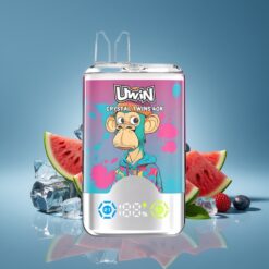 Uwin Crystal Twins 40000 Púffal Két Íz Dinnye Jég Vegyes Bogyó Hungary Wholesale